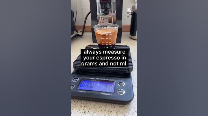 Coffee tip. Measure your espresso in grams and not ml. Mililiter is not precise enough.