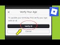 Roblox | Verify Your Age | Verify ID | Change DOB