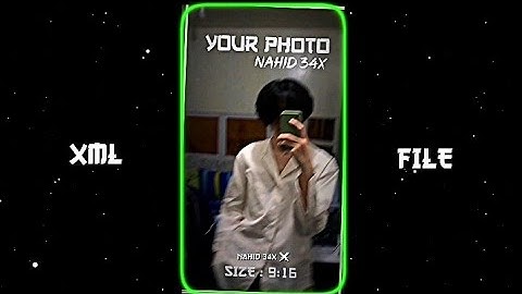 NEW TRENDING 🌸🖤 XML FILE ALIGHT MOTION PRESET @nahid34x