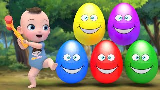 Color Surprise Egg | Itsy Bitsy Spider + Nursery More Rhymes & Kids Songs | Kindergarten