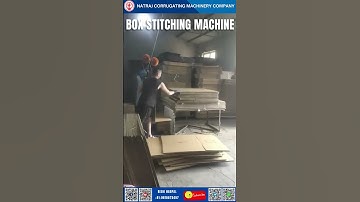 Box Stitching Machine for Corrugated Carton Boxes | Natraj Corrugation Machine