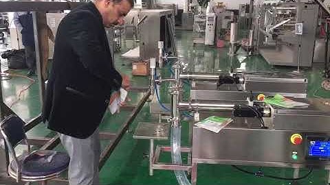 Hand type & semiautomatic mini doypack pouch filling sealing machine