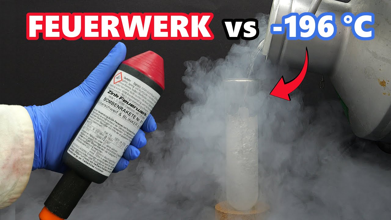 EXPLODIERT Feuerwerk, wenn es EINGEFROREN ist?  [𝟰𝗞] | JJChemistry