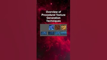 Overview of Procedural Texture Generation Techniques #ai #artificialintelligence #machinelearning