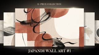 Japandi Abstract Wall Art #1 | Neutral Beige & Terracotta TV Screensaver | 4K