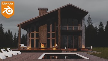 AMAZING Modern house in blender !! (PART 1)