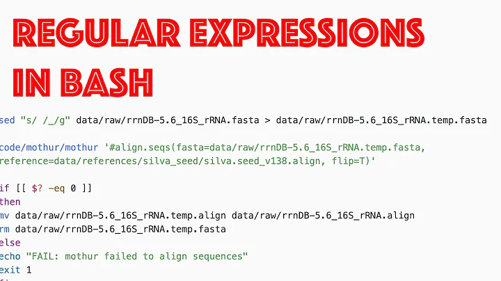 Regular expressions in sed & grep: powerful tools for searching and modifying files in bash (CC022)
