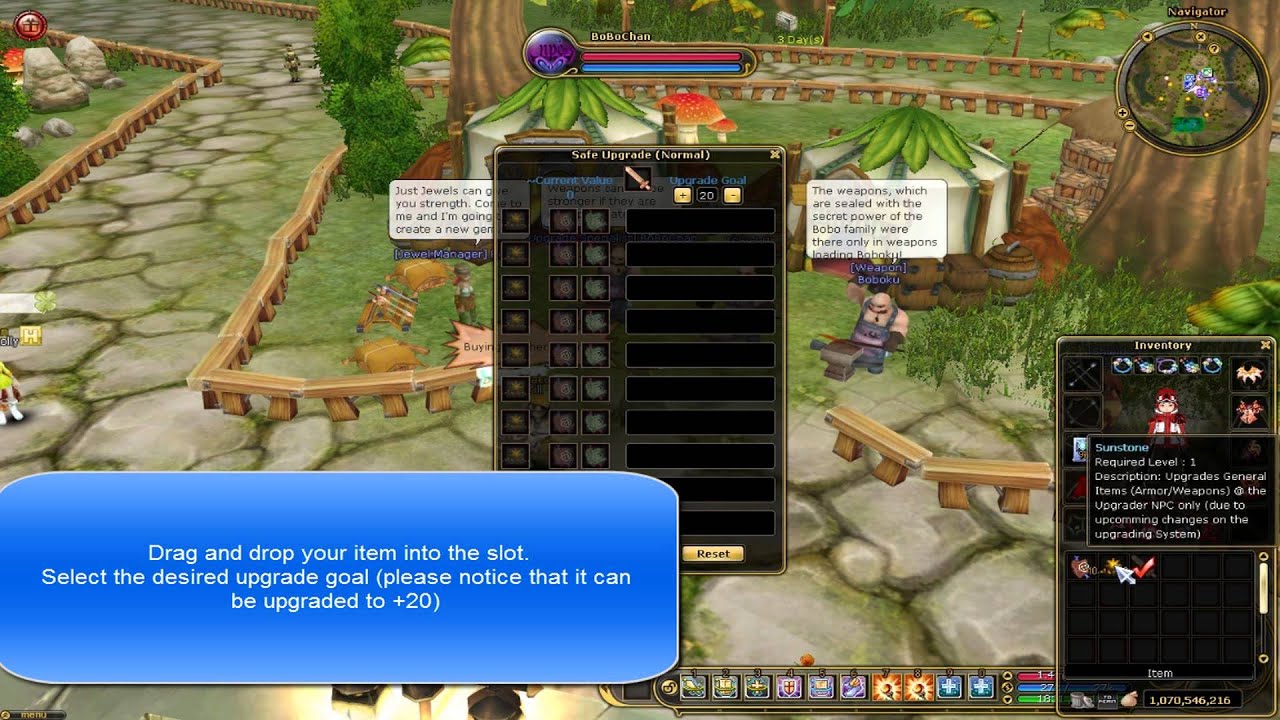Nemesis Flyff Guide - Upgrading