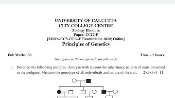#zoology honours practical questions paper cc-12 in Calcutta University || 2020