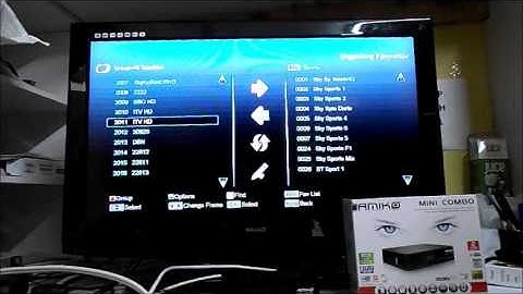 How to Organise and Move favourites on the Amiko Mini Combo