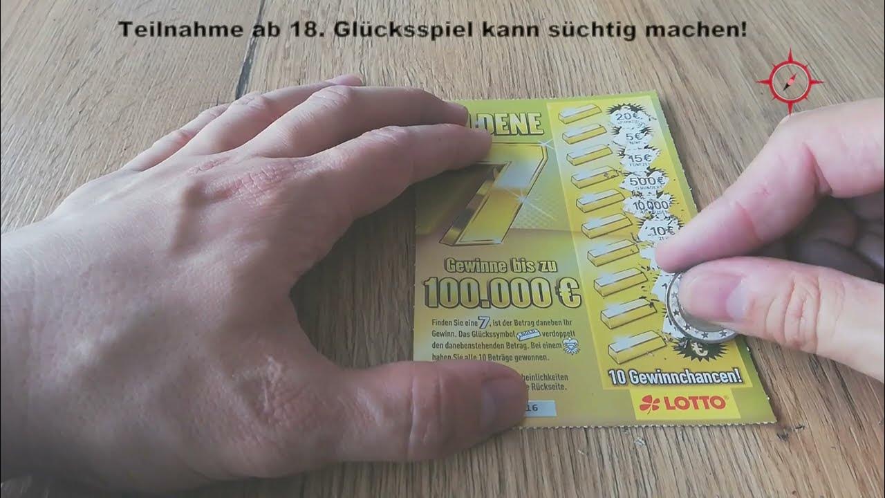 Goldene 7 Rubbellos Das letzte Los und die große Gewinnenthüllung Unbedingt anschauen! YouTube