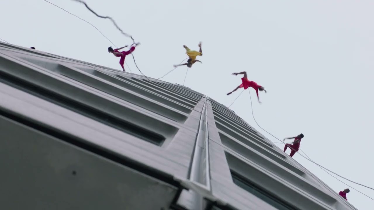 Vertical dance company BANDALOOP partners with BMW to celebrate its HQ 50th Anniversary