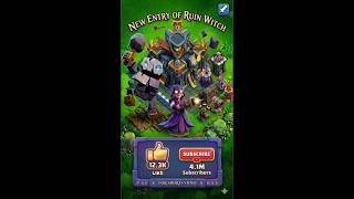 new entry Ruin Witch #gaming ##cocshorts #games #clashofclans #Shorts #judosloth #coc #sumit007