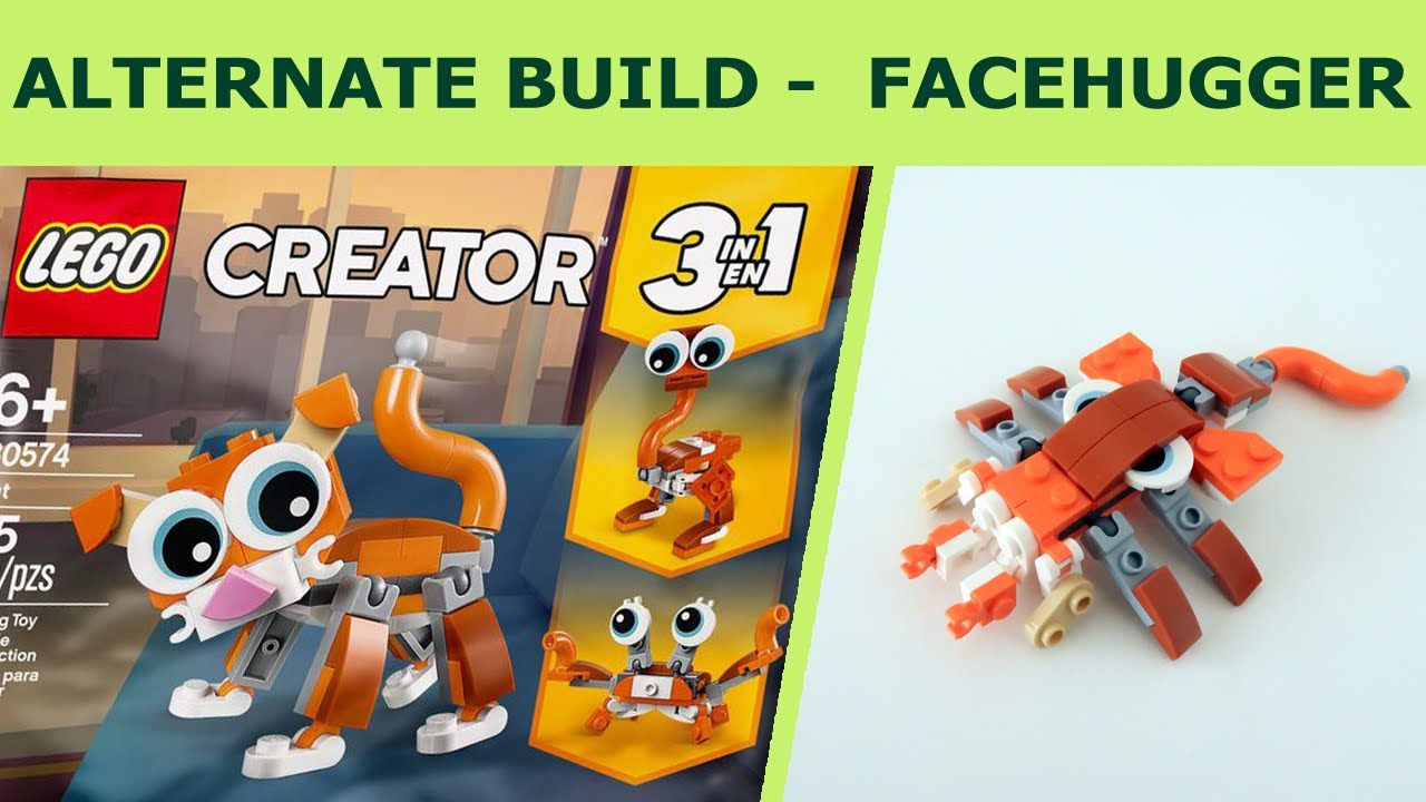 alternate-build-lego-creator-30574-facehugger-by-plutomium-youtube