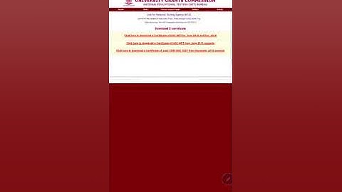 UGC NET E- Certificate 2018