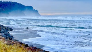 The Vast Ocean At Neskowin, Oregon. 4K