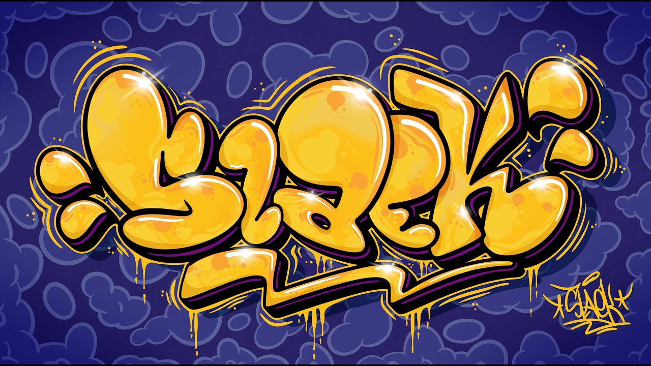 Digital graffiti in Procreate SlaekArt 🔥