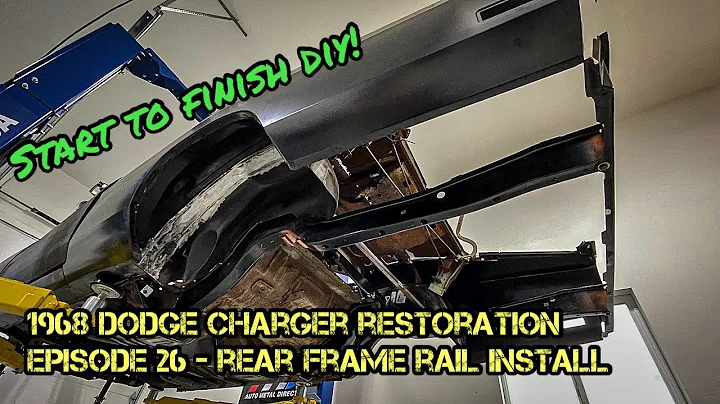1968 Dodge Charger Restoration - Episode 26 - Rear Frame Rail Install