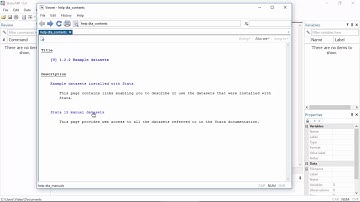 Example datasets included with Stata 15