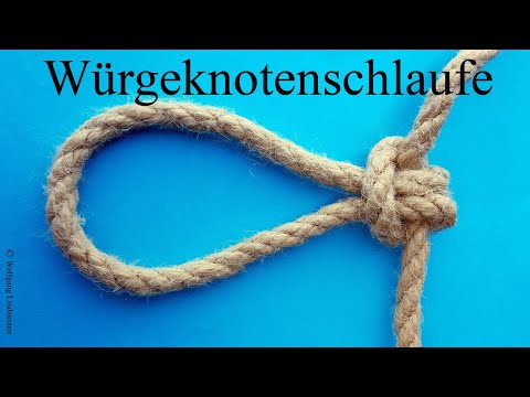 Würgeknotenschlaufe oder Algonquin-Palstek in der Bucht (Constrictor Knot Loop)