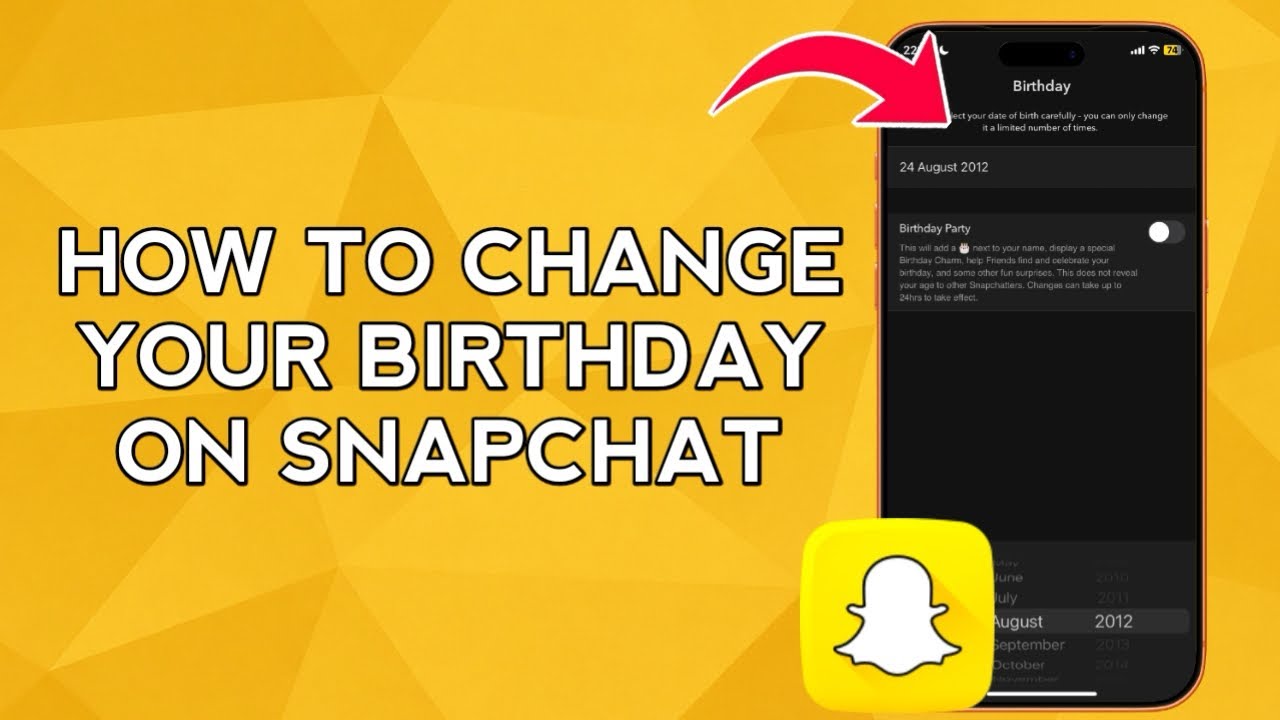 Как изменить дату своего рождения в Snapchat (быстро исправить неправильный возраст!)