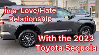 2023 Toyota Sequoia Platinum quick look and the WORST thing about it. #toyota #carolinacarmoms