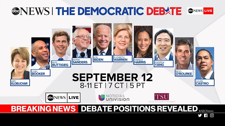 ABC News announces podium placement for presidential debate in Houston