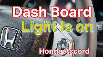 Honda Accord Dash Board Light Is on You Need To Do Camera aiming And Radar Learning