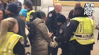Dozens arrested in Capitol Rotunda after anti-Israel rally led by Linda Sarsour