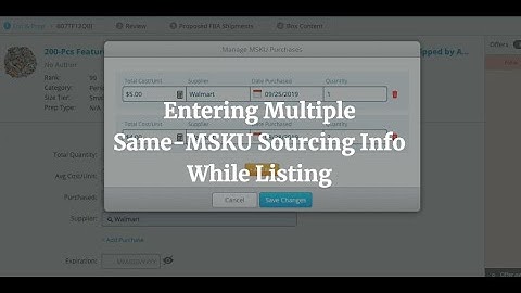 List Multiple Buy Costs for a Single Product in the Same Batch