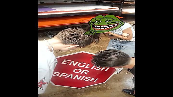 English Or Spanish | This sign works better than a STOP sign | troll edit | Dr.computer #viralshort
