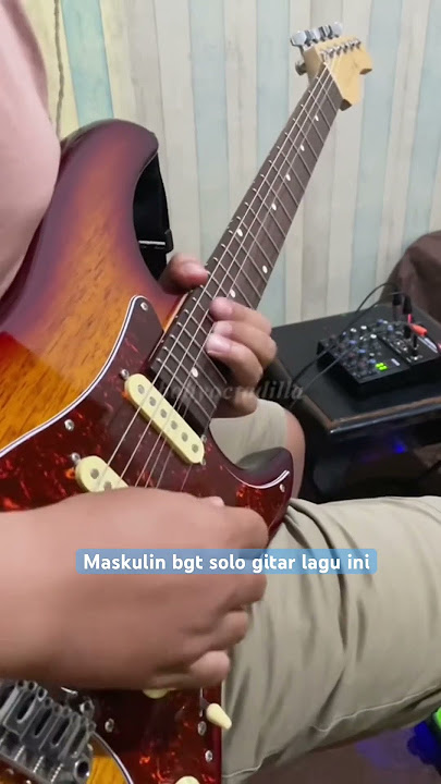 Melodi gitar nano - Sebatas mimpi | solo gitar | cover gitar #shorts