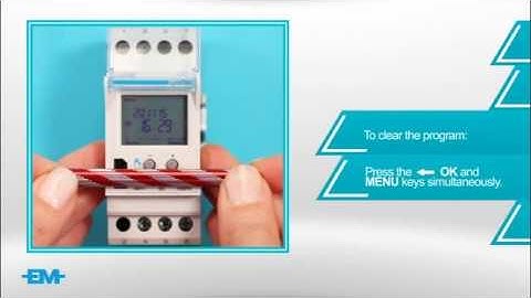 Hager Digital Time Switch EG103B Step 1
