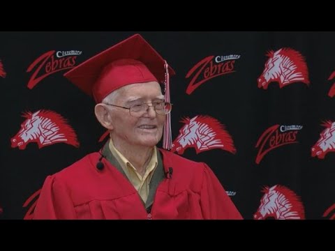 FINALLY: 95-year-old WWII veteran receives high school diploma