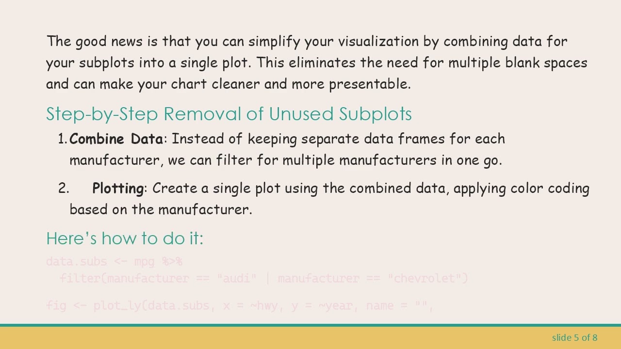 How to Effectively Remove Unused Subplots in R Plotly Visualizations