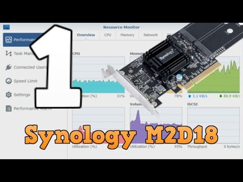 Synology M2D18 Performance Test 1 - SSD Volume WITHOUT SSD Cache