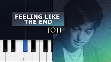 Joji - Feeling Like The End (Piano tutorial)