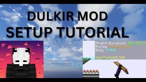 Dulkir Mod Setup Tutorial The Mod AverageSweat Uses