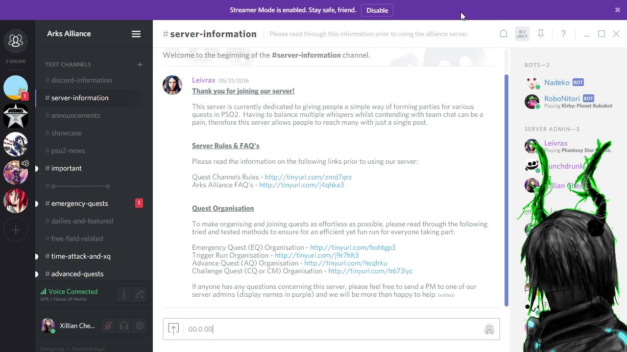 PSO2 Discord Server Arks Alliance - YouTube