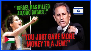Heckler CONFRONTS Jerry Seinfeld’s On Gaza “Genocide” , INSTANTLY REGRETS IT!