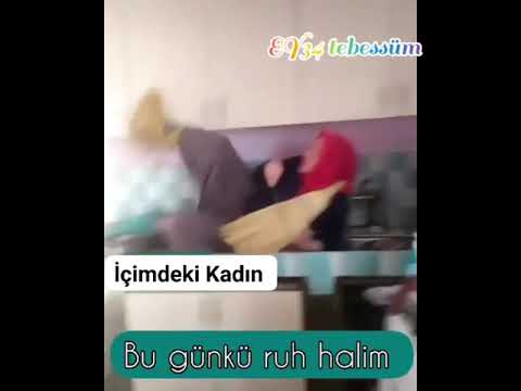 Komik Ev halleri -ruh halleri- banyo-mutfak - salon disko-içimdeki insan