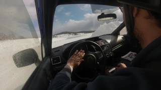WRX 2015 lapping on ice  Mecaglisse (piste complete)