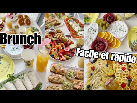 Vidéo : BRUNCH FACILE, DÉLICIEUX ET RAPIDE // ASTUCES ORGANISATION BRUNCH RAPIDE