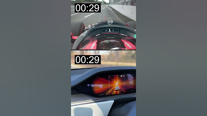 Tesla Model S Plaid vs F1 car🚀⚡