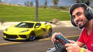 PLAYING RACING GAME ON REAL STEERING WHEEL screenshot 4