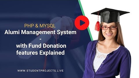 Alumni Management System System with fund donation