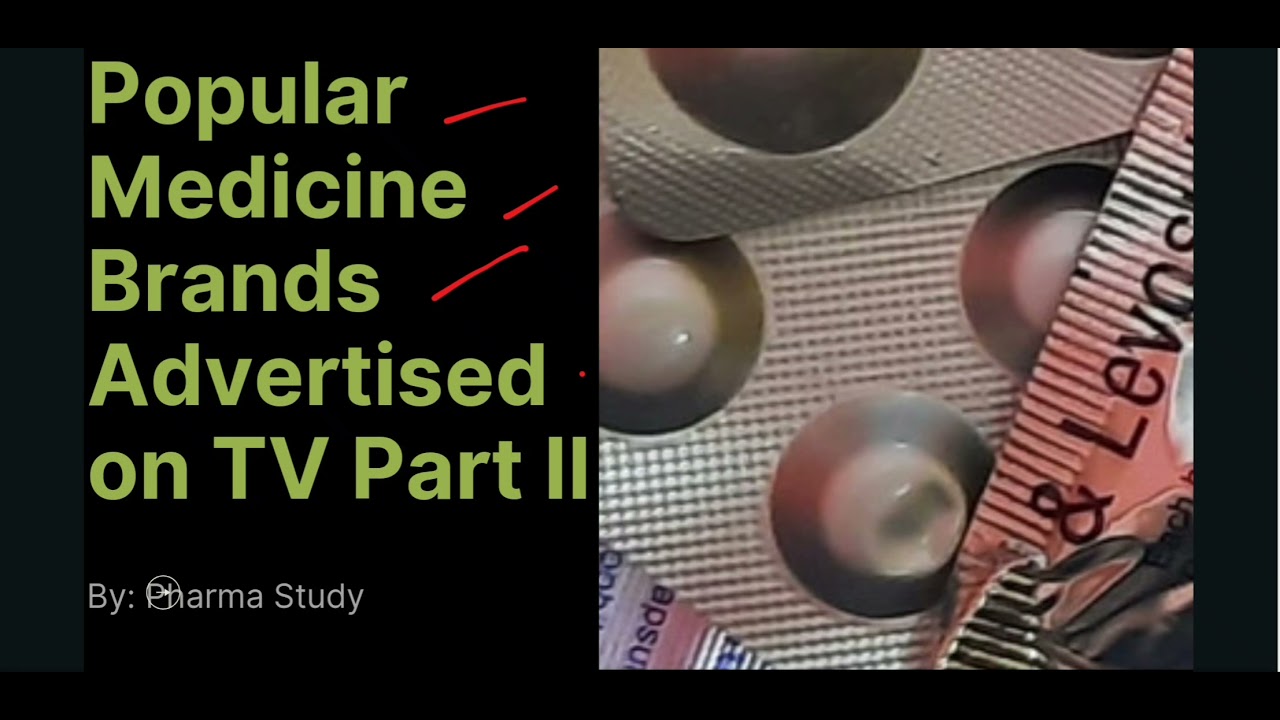 Popular Medicine Brands Advertised on TV Part II YouTube