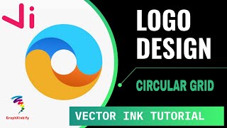 How to design a logo with circular grid || Vector Ink tutorial || #4 || GraphXinkify