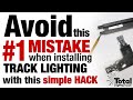 Avoid this 1 mistake when installing track lighting with this simple hack by total track lighting