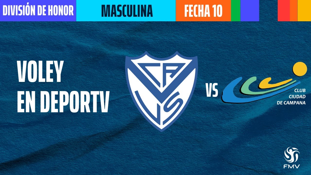 Vélez Sarsfield 🆚 Club Ciudad de Campana - División Honor Masculina - Vóley Metropolitano - Fecha 10
